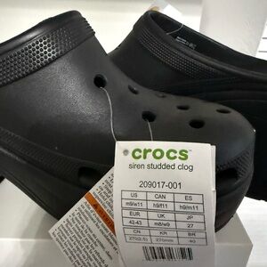 CROCS Black Siren Studded Clog Footwear